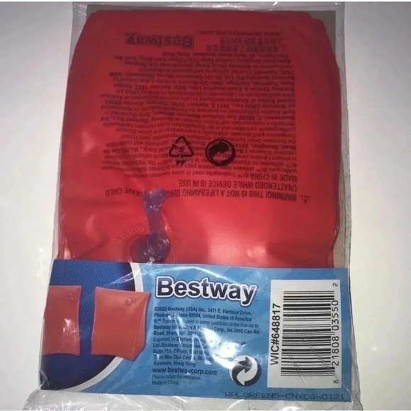 Sun Smart Size 2-4 Yrs Surf's Up Swim Tee Rash Guard UPF 50 + & Arm Floats New - Picture 6 of 6